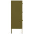 Lady Jillian -  Drawer Cabinet Olive Green 80x35x101,5 cm Steel
